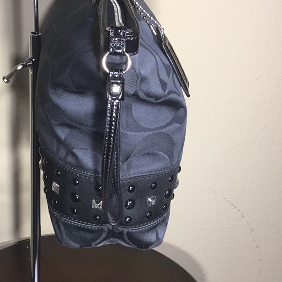 COACH Rare Black/Gray Tote - Picture 7 of 11